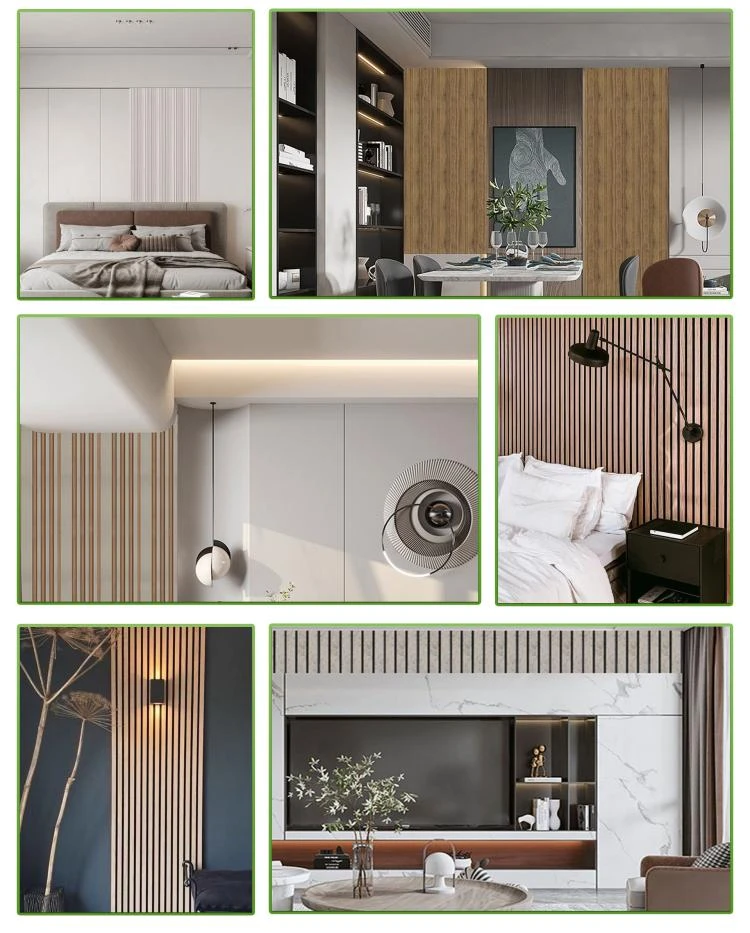 installation example of PS solid 3d wall panel