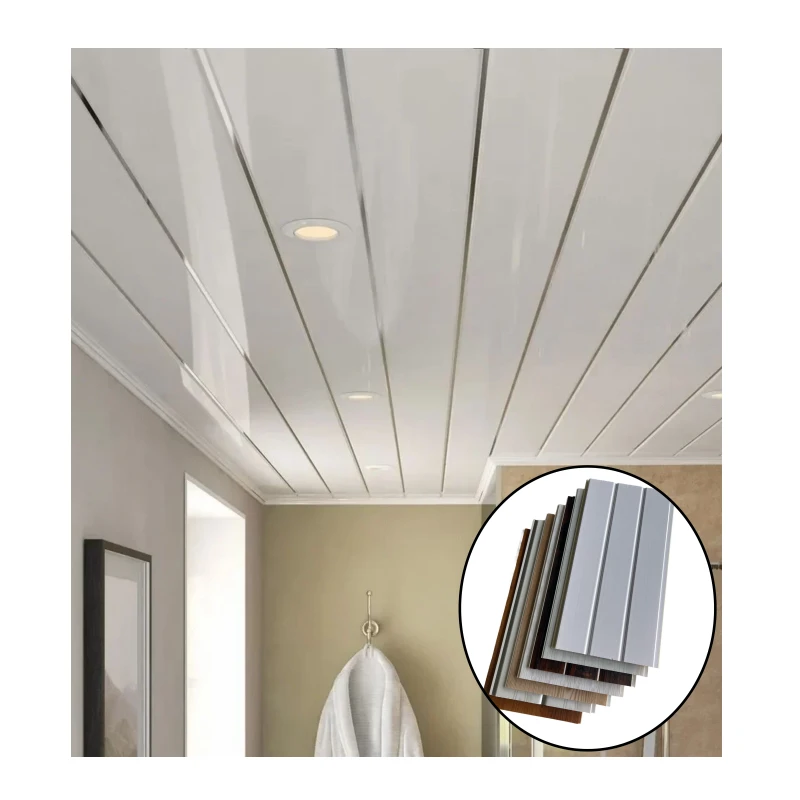 PVC Ceiling Vaj Huam Sib Luag Ceiling Pobzeb
