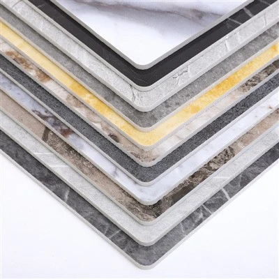 Grey Marble PVC Vaj Huam Sib Luag