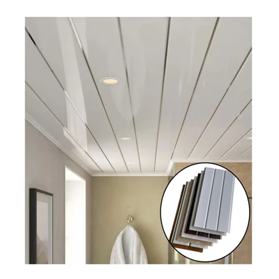 PVC Ceiling Vaj Huam Sib Luag Ceiling Pobzeb